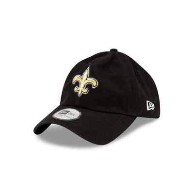 Black New Orleans Saints Hat - New Era NFL Casual Classic Adjustable Caps USA9156427